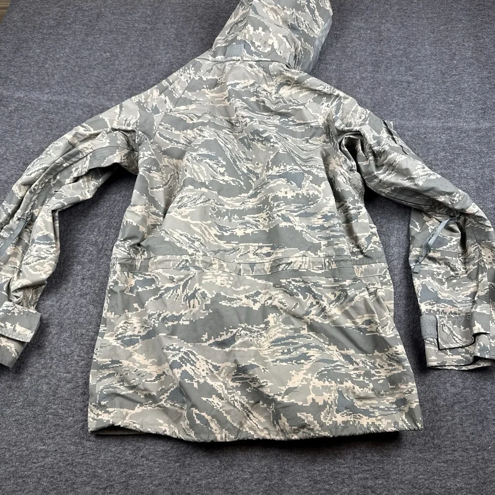 US Airforce Jacket Mens Small Regular Parka Military Tiger Stripe Camo APECS